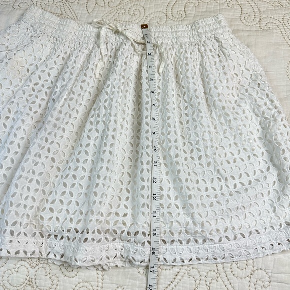 Madewell white eyelet full mini skirt - Picture 2 of 9